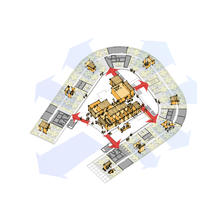 Taking shape around the Commons, a variety of open, closed and hybrid meeting spaces accommodate a wide range of work styles, provides maximum flexibility for different project needs, and appropriately allocate shared programmatic spaces such as conference and meeting areas. - Photo Credit: ZGF Architects LLP