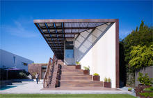View of the house from the kid's play yard - Photo Credit: john Linden