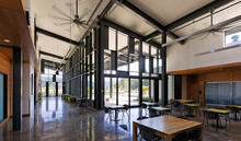 Aradiant slab and ceiling fans provide the building's heating and cooling. - Photo Credit: Stephen Miller