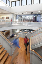 Mercy Corps Main Stair - Photo Credit: Lara Swimmer